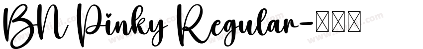 BN Pinky Regular字体转换